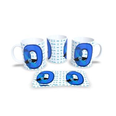 Imagem de Canecas Branca de Porcelana Personalizadas Novembro Azul - Estampa Sub