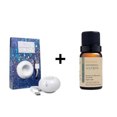 Imagem de Kit Aromatizador De Ambientes Portátil Usb Com Led + Óleo Essencial Al