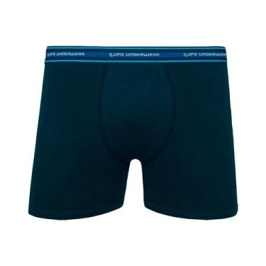 Imagem de Cueca Lupo Boxer Kids Algodao Com Elastano Marinho, G