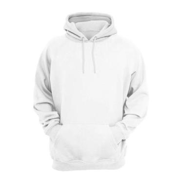 Imagem de Casaco Moletom liso Masculino Feminino Canguru Com Bolso e Capuz Blusa