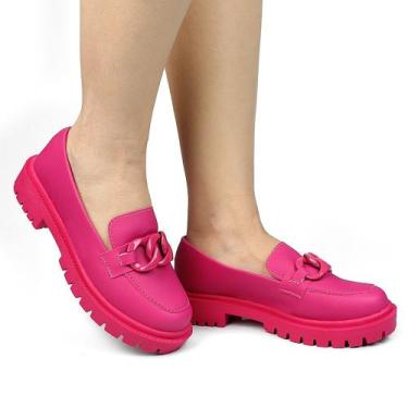 Imagem de Mocassim Feminino Tratorado Confortavel com Corrente Leve Oxford 2022 