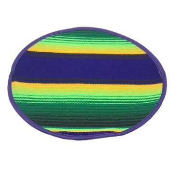 Imagem de Autêntico porta-tortilha mexicana de pano. Tortillera Mexicana forno de micro-ondas seguro para milho, taco de farinha, burrito, quesadilla, pão e roti. Tortillero Mexicano (Roxo)