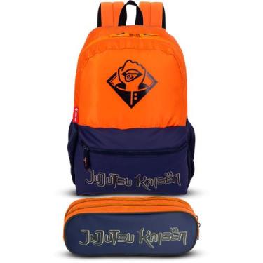 Imagem de Kit Mochila de Costas Estojo Jujutsu Plus Tokyo Sestini, Laranja