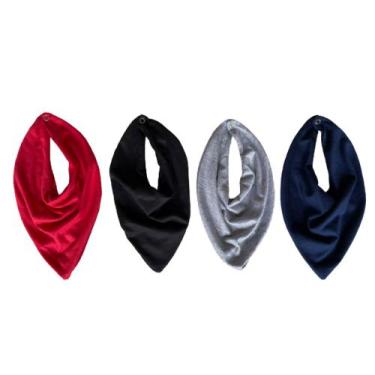 Imagem de Kit C/ 4 Babador Bandana Materno Infantil - DOCE MAMÃE