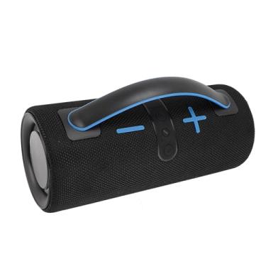 Imagem de Alto-falante Bluetooth Sem Fio, Alto-falante Externo Portátil Bluetooth 5.3 Com Luzes RGB, IPX4 à Prova D'água, Suporte para Unidade USB e Pequena Entrada para Cartão de Memória