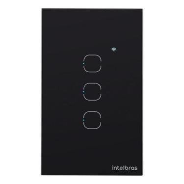 Imagem de Interruptor Inteligente Zigbee 3 Botões preto Izy Smart Intelbras EZS 
