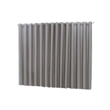 Imagem de Cortina Janela Blackout Total 2M(L) X 1,6M(A) Com Ilhós - Cor Cinza - 