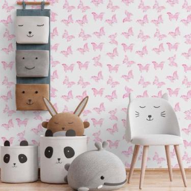 Imagem de Papel De Parede Adesivo Borboletas N014114 0,58x2,5M - Adesivo BR