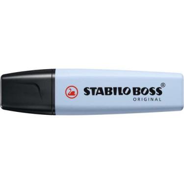 Imagem de Grifa Texto Azul Nublado Pastel Stabilo Boss