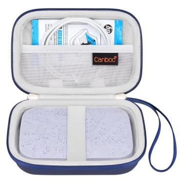Imagem de (Blue) - Canboc Shockproof Carrying Case Storage Travel Bag for HP Sprocket Portable Photo Printer and (2nd Edition) / Polaroid Zip Mobile Printer/Lifeprint 2x3 Portable Protective Pouch Box, Blue