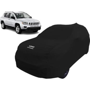Imagem de Capa Cobrir Carro Suv Jeep Compass Tecido Helanca Lycra - Mz, Preta