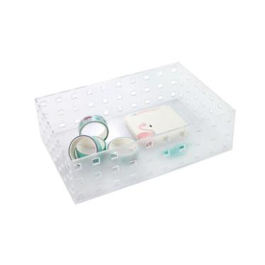 Imagem de Organizador de plástico transparente  com encaixe 6x14x21cm - QUERO PR