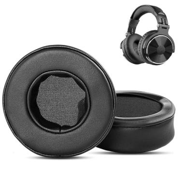 Imagem de ACCOUTA Almofadas auriculares de substituição compatíveis com Oneodio Studio PRO-10, PRO-30, PRO-50 - Couro de proteína macio e espuma viscoelástica - Preto