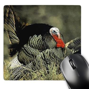 Imagem de 3dRose Mouse pad LLC 20 x 20 x 0,63 cm, Wild Turkey Gobbler (mp_744_1)