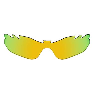 Imagem de OOWLIT Lentes de substituição compatíveis com óculos de sol Oakley Radar Edge ventilados 24K não polarizadas