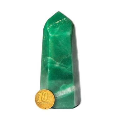 Imagem de Ponta Quartzo Verde 9 a 10cm Média 150g Pedra Natural Tipo A - Cristai