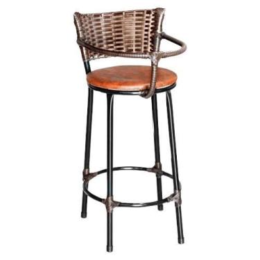 Imagem de Cadeirinha Alimentação Bebê Encosto Café - Lamar Design, Marrom