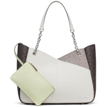 Imagem de Calvin Klein Bolsa Zoe Chain, marrom/cáqui/endívia, One Size
