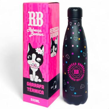 Imagem de Garrafa T�rmica Rebecca Bonbon Squeeze Menina 500ml Cantil (Preto)