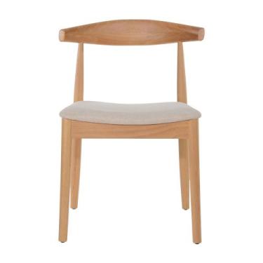 Imagem de Cadeira Carina - Madeira Natural - Linho Bege  - shopshop