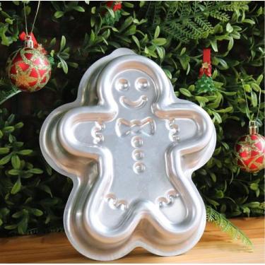 Imagem de Forma Boneco Natal M Bolo Torta Pudim 18x4 cm - CAPARROZ