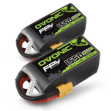 Imagem de Bateria Lipo OVONIC 4S 1550mAh 14,8V 100C - Conector XT60