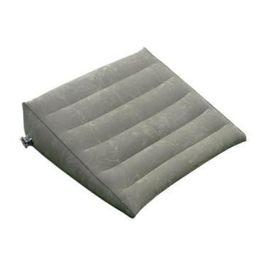 Imagem de IEUDNS Travesseiro inflável para pernas, ergonômico, multifuncional, leve, suporte para pernas, joelho, cunha, para avião, carro, relaxante