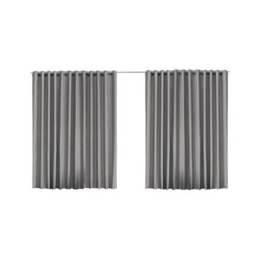 Imagem de Cortina Blackout Com 4 Folhas 4,40m X 1,30m Protege Contra Calor Exces
