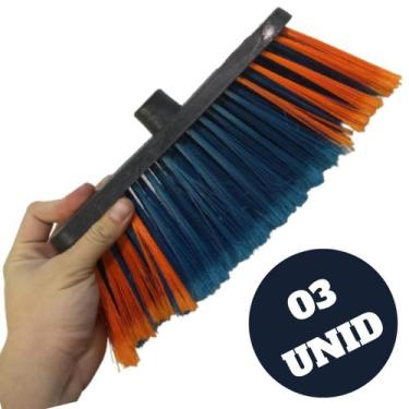 Imagem de Vassoura LIMPMAIS De Nylon Multiuso Resistente Qualidade  03 unid