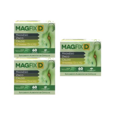 Imagem de Kit C3 Magfix Suplemento Vitalidade Magnésio - La San Day