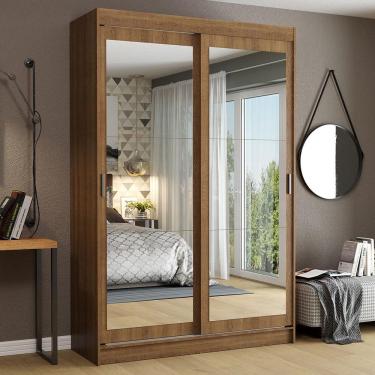 Imagem de Guarda-Roupa Solteiro Madesa Tokio 2 Portas de Correr de Espelho 2 Gavetas