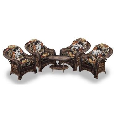 Imagem de Conjunto de Poltronas Fibra Sintética e 1 Mesa Centro