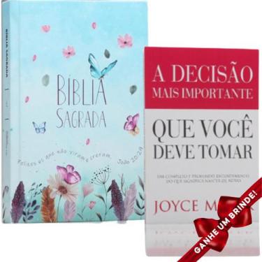 Imagem de Combo Bíblia Sagrada  Jardim Secreto  Capa Dura + Livro A Decisão Mais