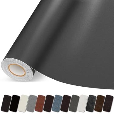 Imagem de Lifenion Patch de reparação de couro, fita autoadesiva de reparação de couro, grande kit de patch de vinil para sofás, sofá, móveis, assentos de carro, cadeiras de escritório, armários, bolsas