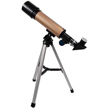 Imagem de MINJING Telescópio monóculo telescópio monocular para observação externa com tripé telescópio astronômico com zoom de 90 vezes mais adequado para crianças Binóculos transparentes