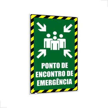 Imagem de Placa Ponto de Encontro 32x40cm  - Placa forte, 100x60cm, ACM