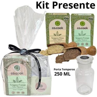 Imagem de CoCook Kit Trio Presente Tempero Frango Peixe Porta Tempero 250ml