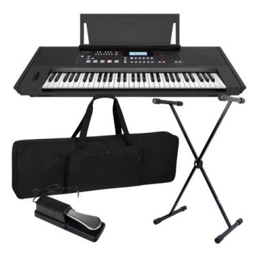 Imagem de Teclado Arranjador Roland E-X50 61 Teclas EX50 Portátil Kit