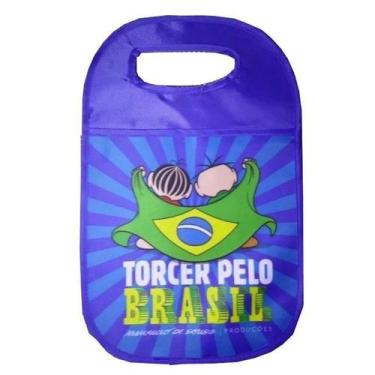 Imagem de Lixeira de Carro Torcer Pelo Brasil: Turma da Mônica (Azul) - 01 unida