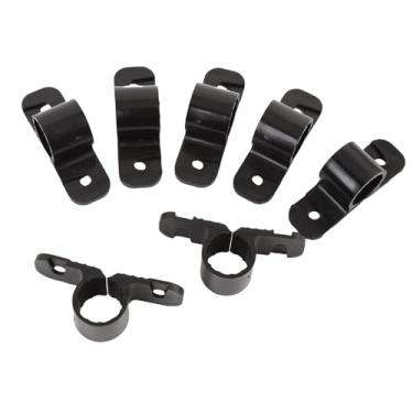 Imagem de Pssopp 50 Conjunto de Clipes de Tira de Tubo CPVC, Grampos de Tubo de Plástico Com Parafusos 100x 100x Tampões de Parede para Conduíte e Cabos (1/2inch)