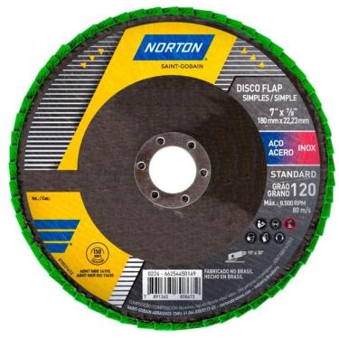 Imagem de Disco De Lixa Flap Disc 4.1/2Pol Fibra Standard Norton
