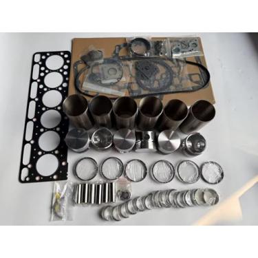 Imagem de Para KUBOTA S2600 Kit de reconstrução de reconstrução de anel de pistão rolamento de junta de anel de pistão