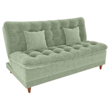Imagem de Sofa Cama 2 Lugares 185 Cm Duda Tecido Boucle F494 Oliva Milani Store Oliva
