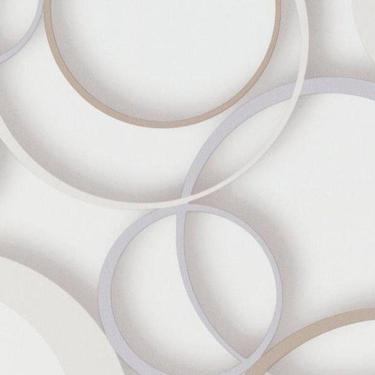 Imagem de Papel De Parede Ddd Em 3d Max 28301 Círculos - Rolo 10m X 0,53m
