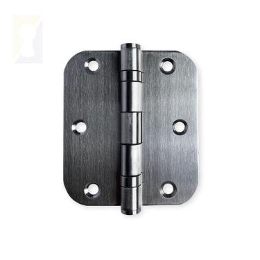 Imagem de Dobradiça Escovada C-redondo Inox Com Rolamento 3 X 2 ½