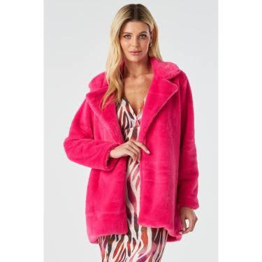 Imagem de Casaco Longo PKS Pêlo Rosa-GG-Feminino