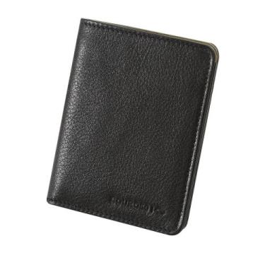 Imagem de Carteira de Couro Couro50 Luz/SP - Reserva Especial, Preto, Militar