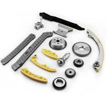 Imagem de GLOCRORET Kit de corrente de distribuição de motor 9-4201S adequado para Chevy Equinox Malibu HHR Cobalt, GMC Terrain, Buick Regal LaCrosse, Pontiac G5 G6 2.0L 2.2L 2.4L, substitui # 12680750 9-4201SX