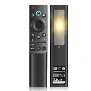 Imagem de BN59-01357A BN59-01357F BN59-01357P Controle remoto solar de substituição para Samsung Smart TV 2025-2018 com Solarcell, voz e Bluetooth, recarregável, compatível com controle remoto Samsung para