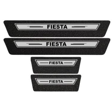 Imagem de Soleira Protetora Porta Premium Prata Fiesta 11 12 2013 2014 - Jhow Ad